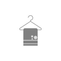 vector de plantilla de ilustración de diseño de icono de toalla