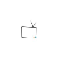 TV icon logo design illustration template vector