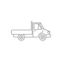 Truck icon logo template design illustration vector