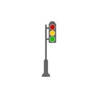 Traffic light icon design illustration template vector