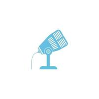 Microphone icon design illustration vector