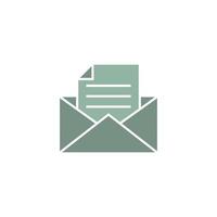 icono de sobre, ilustración de icono de correo vector