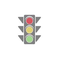 Traffic light icon design illustration template vector