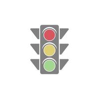 Traffic light icon design illustration template vector