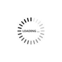 Loading icon design illustration vector