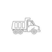 Truck icon logo template design illustration vector