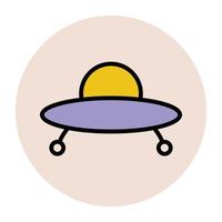 Trendy UFO Concepts vector