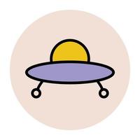 Trendy UFO Concepts vector