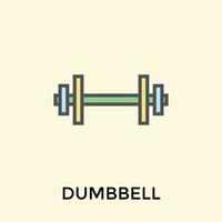 Trendy Dumbbells Concepts vector