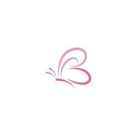 Butterfly logo icon design vector