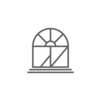 vector de ilustración de logotipo de icono de ventana