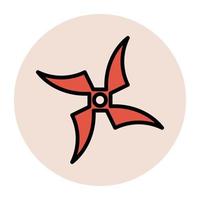 Trendy Shuriken Concepts vector