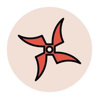 conceptos shuriken de moda vector