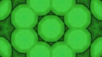 Green mandala kaleidoscopic symmetry effect animation video