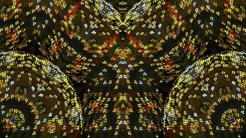 Abstract animation blinking music logo kaleidoscope video