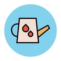 Trendy Watering Can vector