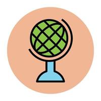 Trendy Table globe vector