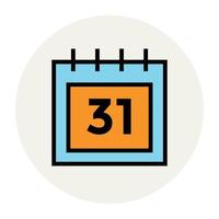 Trendy Date Reminder vector