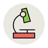 Trendy Microscope Concepts vector