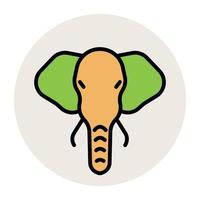 Trendy Elephant Concepts vector