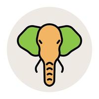 Trendy Elephant Concepts vector