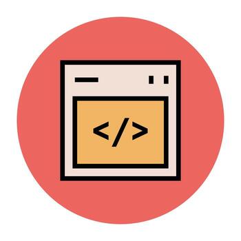Trendy Web Programming vector