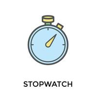 Trendy Stopwatch Concepts vector