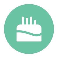 Trendy Candles Cake vector