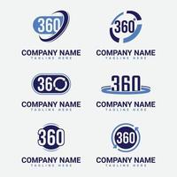 360 Technology Logo Collection vector