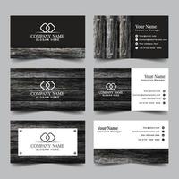 Rustic Business Card Collection vector