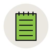 Trendy Notepad Concepts vector