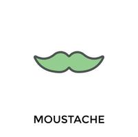 Trendy Mustache Concepts vector