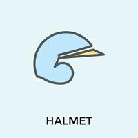 Trendy Helmet Concepts vector