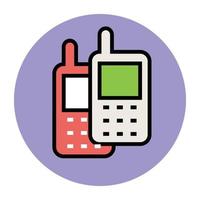 walkie talkie de moda vector