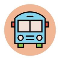 Trendy Bus Concepts vector