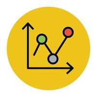 Line Chart Concepts vector