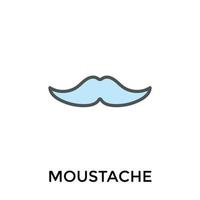 Trendy Mustache Concepts vector