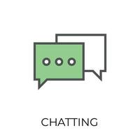 Trendy Chat Bubbles vector