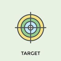 Trendy Target  Concepts vector