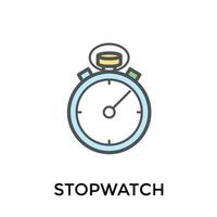 Trendy Stopwatch Concepts vector