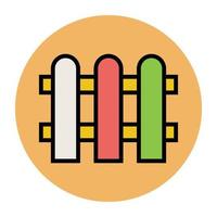 Trendy Fence  Concepts vector