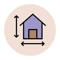 Trendy Home Measurement vector