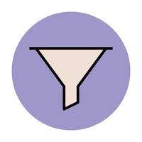 Trendy Funnel Concepts vector