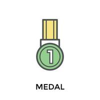 Trendy Position Medal vector