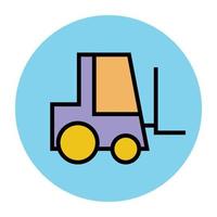 Trendy Forklift Concepts vector