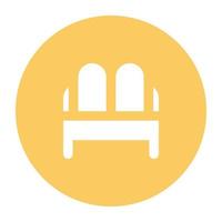 Trendy Dressing Table vector