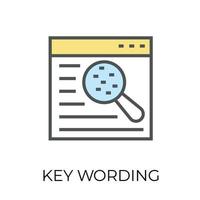 Trendy Keyword Searching vector