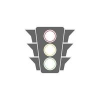 Traffic light icon design illustration template vector