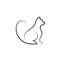 Cat logo icon illustration vector