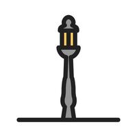 Lamp Post Filled Line Icon vector